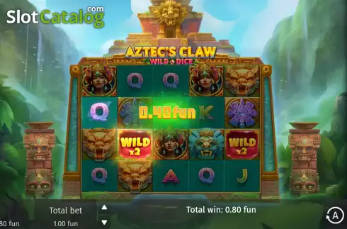 Οθόνη3. Aztec's Claw Wild Dice Κουλοχέρης 