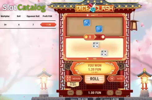 Οθόνη3. Dice Clash Κουλοχέρης