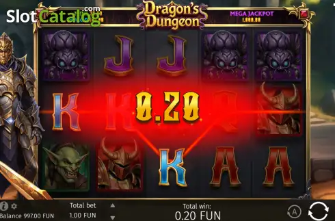 Οθόνη3. Dragon's Dungeon Κουλοχέρης