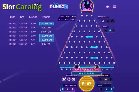 Οθόνη3. Plinko 2 (BGAMING) Κουλοχέρης