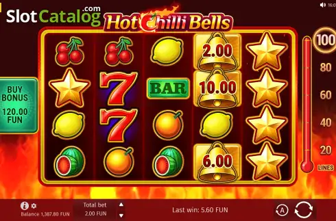 Οθόνη2. Hot Chilli Bells Κουλοχέρης