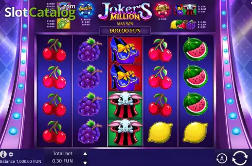 Οθόνη2. Joker's Million Κουλοχέρης