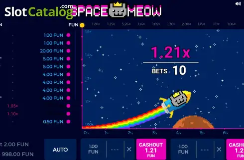 Οθόνη2. Space Meow Κουλοχέρης