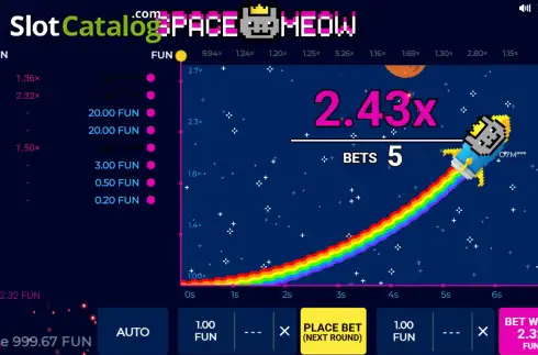 Οθόνη3. Space Meow Κουλοχέρης