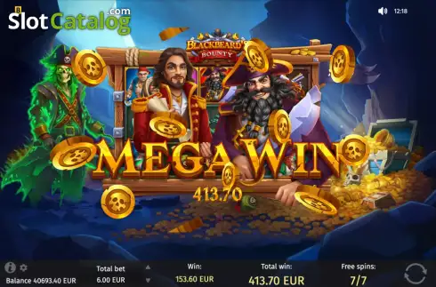 Οθόνη3. Blackbeard's Bounty (BGAMING) Κουλοχέρης