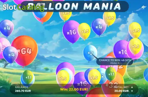 Οθόνη2. Balloon Mania Κουλοχέρης