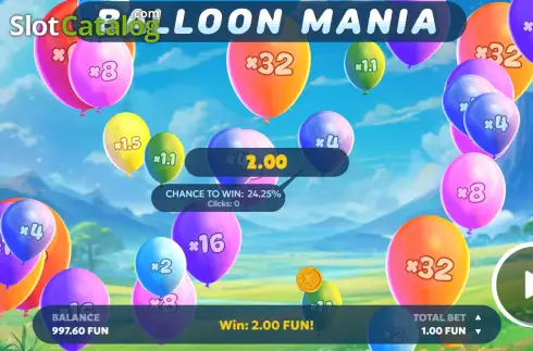Οθόνη3. Balloon Mania Κουλοχέρης