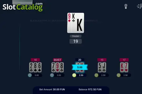Οθόνη3. Multihand Blackjack Pro 2 Κουλοχέρης