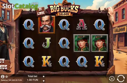 Οθόνη2. Big Bucks Saloon Κουλοχέρης