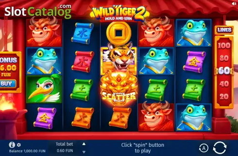 Οθόνη2. Wild Tiger 2 Κουλοχέρης 