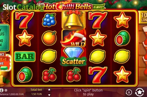 Οθόνη2. Hot Chilli Bells 100 Κουλοχέρης