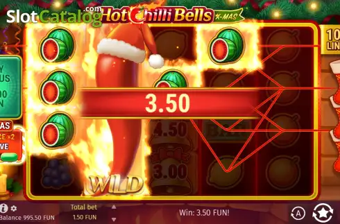 Οθόνη3. Hot Chilli Bells 100 Κουλοχέρης