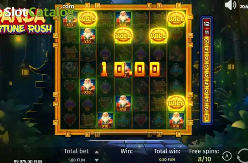 Οθόνη3. Panda Fortune Rush Κουλοχέρης