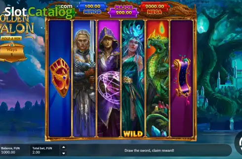 Οθόνη2. Golden Avalon Hold and Win Κουλοχέρης