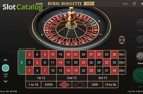 Οθόνη2. Royal Roulette 500x Κουλοχέρης