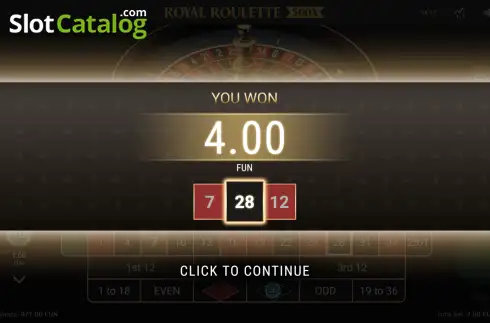 Οθόνη3. Royal Roulette 500x Κουλοχέρης