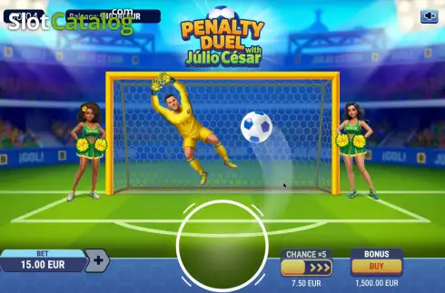 Οθόνη3. Penalty Duel with Júlio César Κουλοχέρης