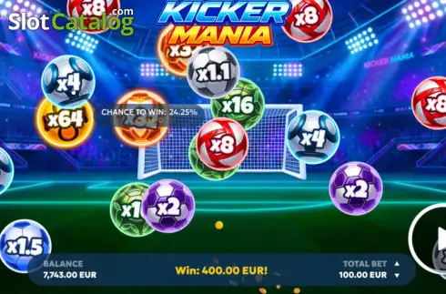 Οθόνη2. Kicker Mania Κουλοχέρης