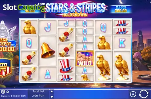 Οθόνη2. Stars & Stripes Hold and Win Κουλοχέρης
