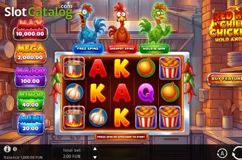 Οθόνη2. Red Hot Chilli Chickens Κουλοχέρης 