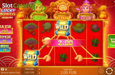 Οθόνη3. 3 Lucky Monkeys Κουλοχέρης