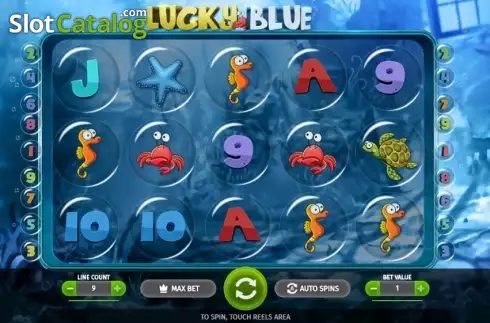Οθόνη2. Lucky Blue Κουλοχέρης