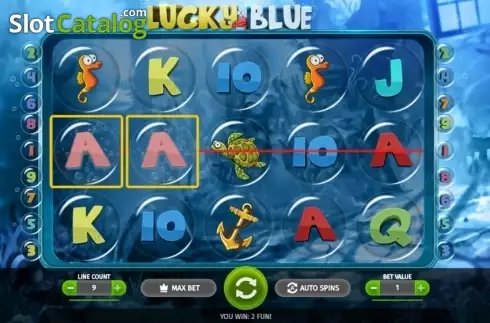 Οθόνη3. Lucky Blue Κουλοχέρης