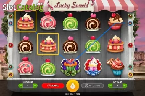 Οθόνη5. Lucky Sweets Κουλοχέρης