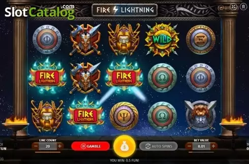 Οθόνη3. Fire Lightning Κουλοχέρης
