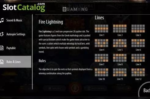 Οθόνη8. Fire Lightning Κουλοχέρης