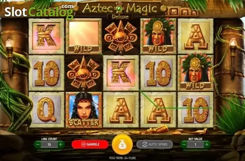 Οθόνη3. Aztec Magic Deluxe Κουλοχέρης