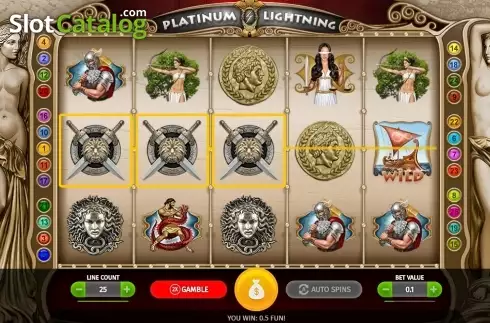 Οθόνη2. Platinum Lightning Κουλοχέρης