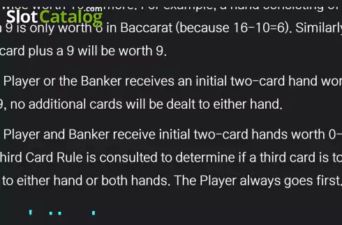 Οθόνη9. Baccarat Classic Κουλοχέρης