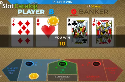 Οθόνη4. Baccarat SuperSix Κουλοχέρης