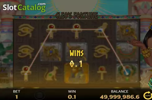 Οθόνη3. Cleo’s Fortune Κουλοχέρης 