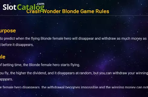 Οθόνη6. Crash Wonder Blonde Κουλοχέρης
