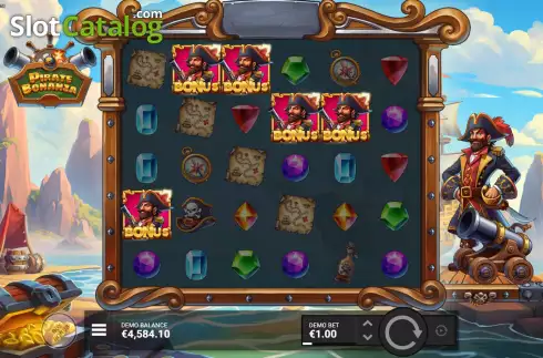 Οθόνη7. Pirate Bonanza Κουλοχέρης