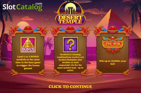 Οθόνη2. Desert Temple Κουλοχέρης