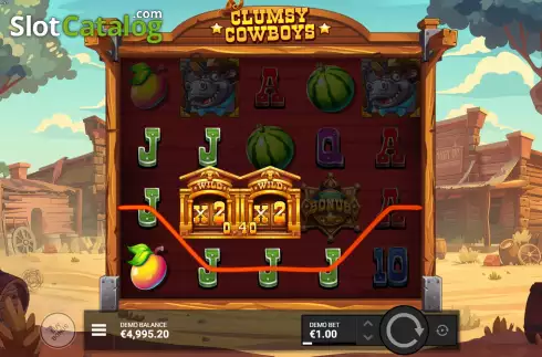 Οθόνη5. Clumsy Cowboys Κουλοχέρης 
