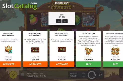 Οθόνη6. Clumsy Cowboys Κουλοχέρης 