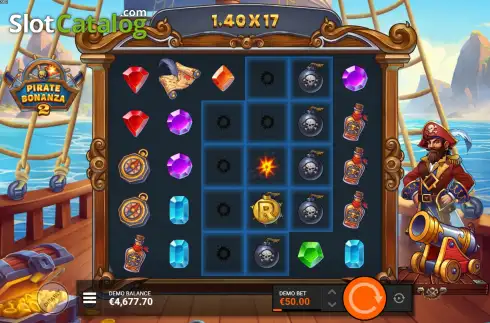 Οθόνη9. Pirate Bonanza 2 Κουλοχέρης