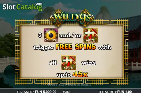 Οθόνη2. Wild 9s Κουλοχέρης