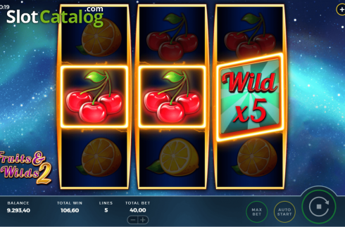 Οθόνη3. Fruits and Wilds 2 Κουλοχέρης 