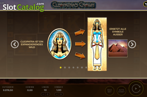 Οθόνη5. Cleopatra's Crown Κουλοχέρης 