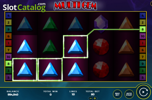 Οθόνη4. Multi Gem Κουλοχέρης