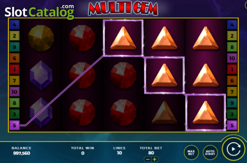 Οθόνη5. Multi Gem Κουλοχέρης