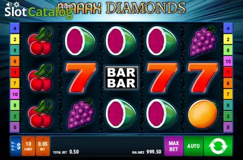 Οθόνη 1. Maaax Diamonds Κουλοχέρης