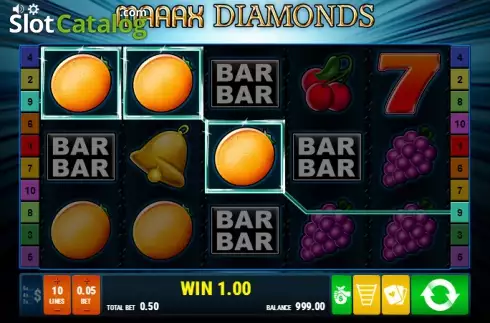 Οθόνη 2. Maaax Diamonds Κουλοχέρης