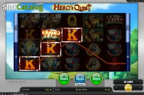 Οθόνη 2. Hero's Quest Κουλοχέρης 