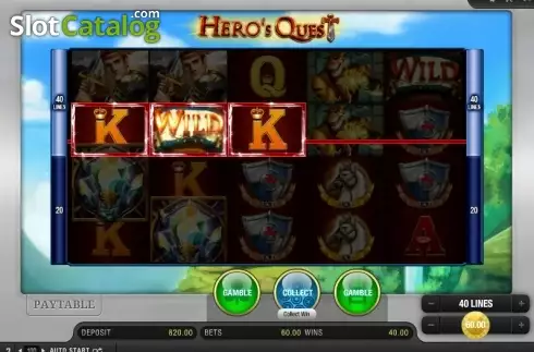 Οθόνη 3. Hero's Quest Κουλοχέρης 